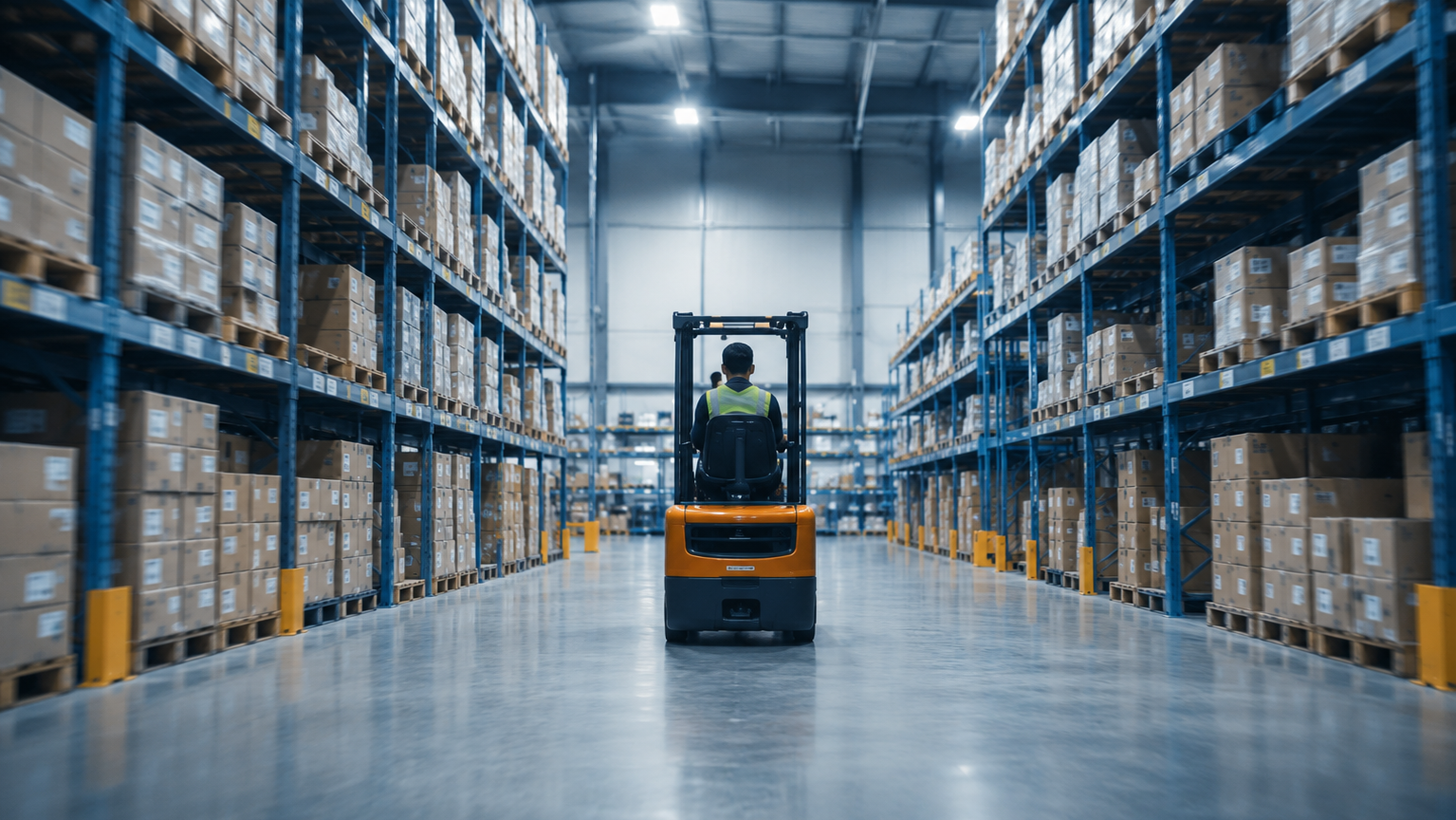 Warehouse inventory shelves: executives face a 90-day window to protect fulfillment margin through carrier contract action before the Q3 cost spike arrives