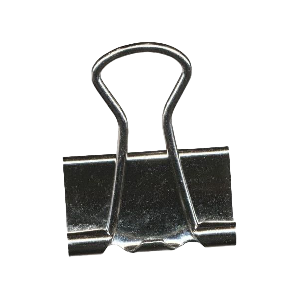 Black paper clip securing confidential suspect profile documents