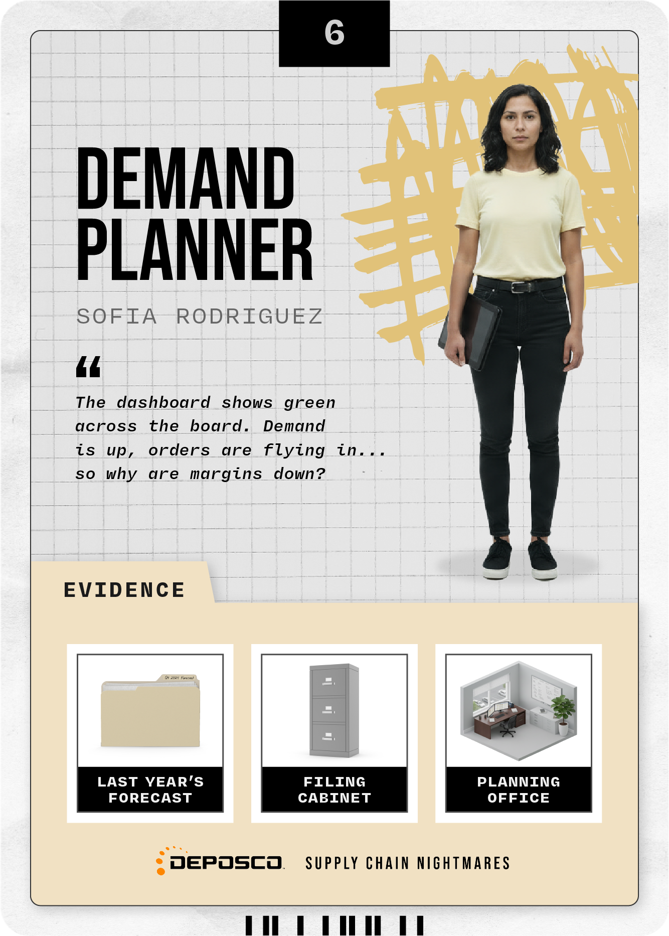 Mustard Suspect Card Back