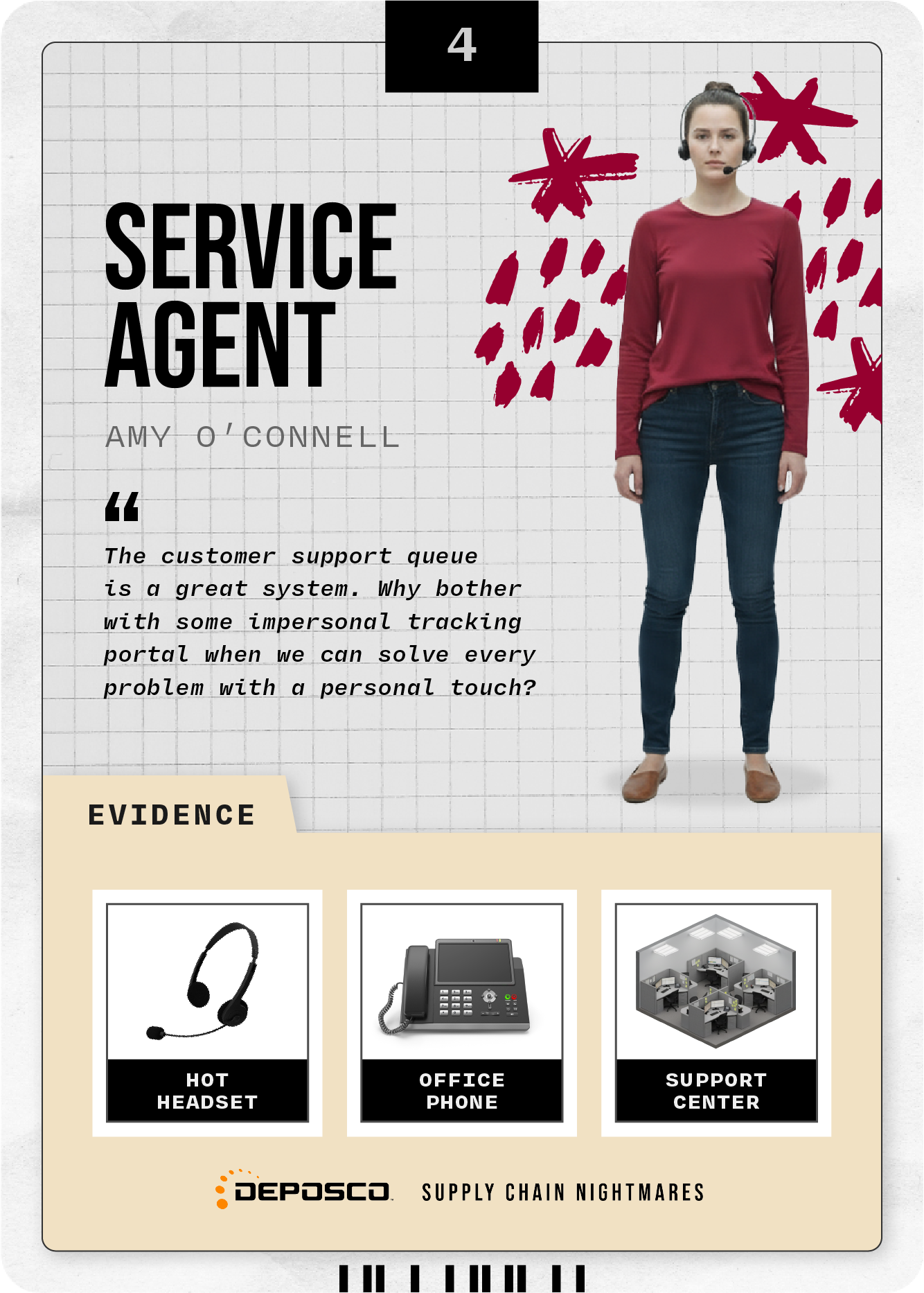 Scarlet Suspect Card Back