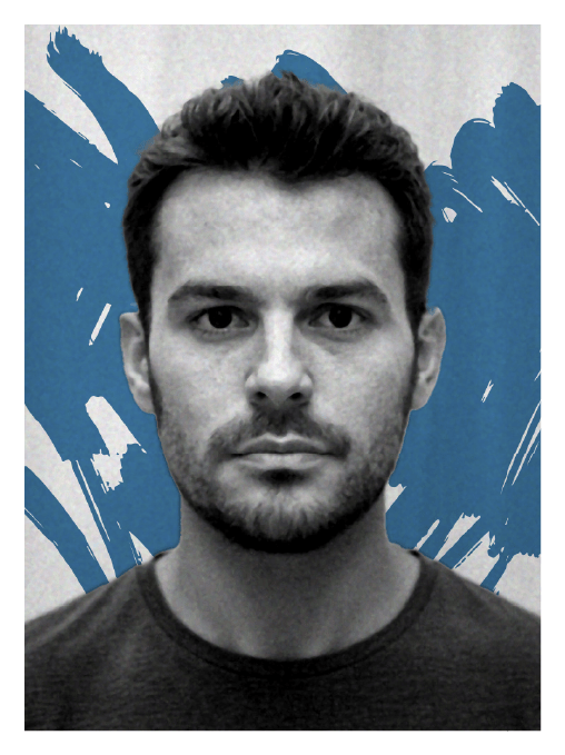 Professional headshot of Warehouse Manager suspect in peacock blue color for supply chain crime