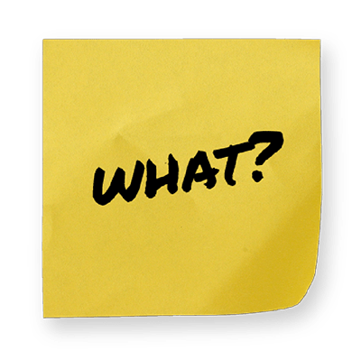 Yellow sticky note asking 'WHAT went wrong?' in supply chain investigation