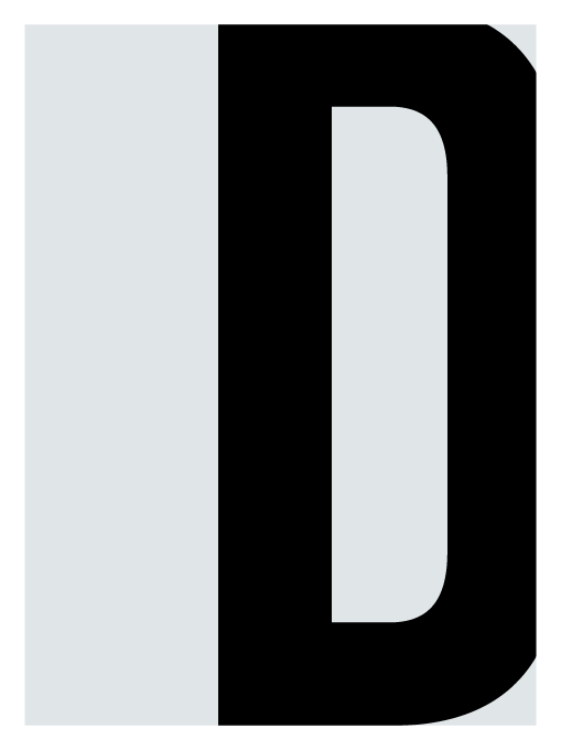 Letter D from WHODUNNIT title in vintage mystery case style