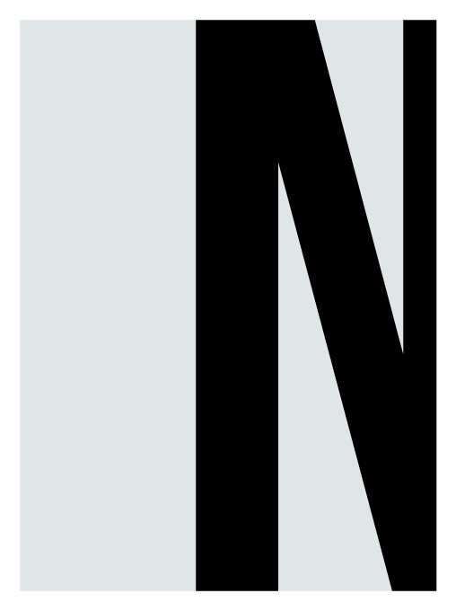 First letter N from WHODUNNIT title in vintage crime scene typography