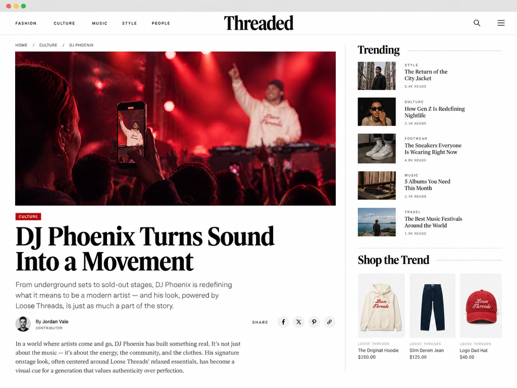 Threaded: DJ Phoenix Turns Sound Into a Movement